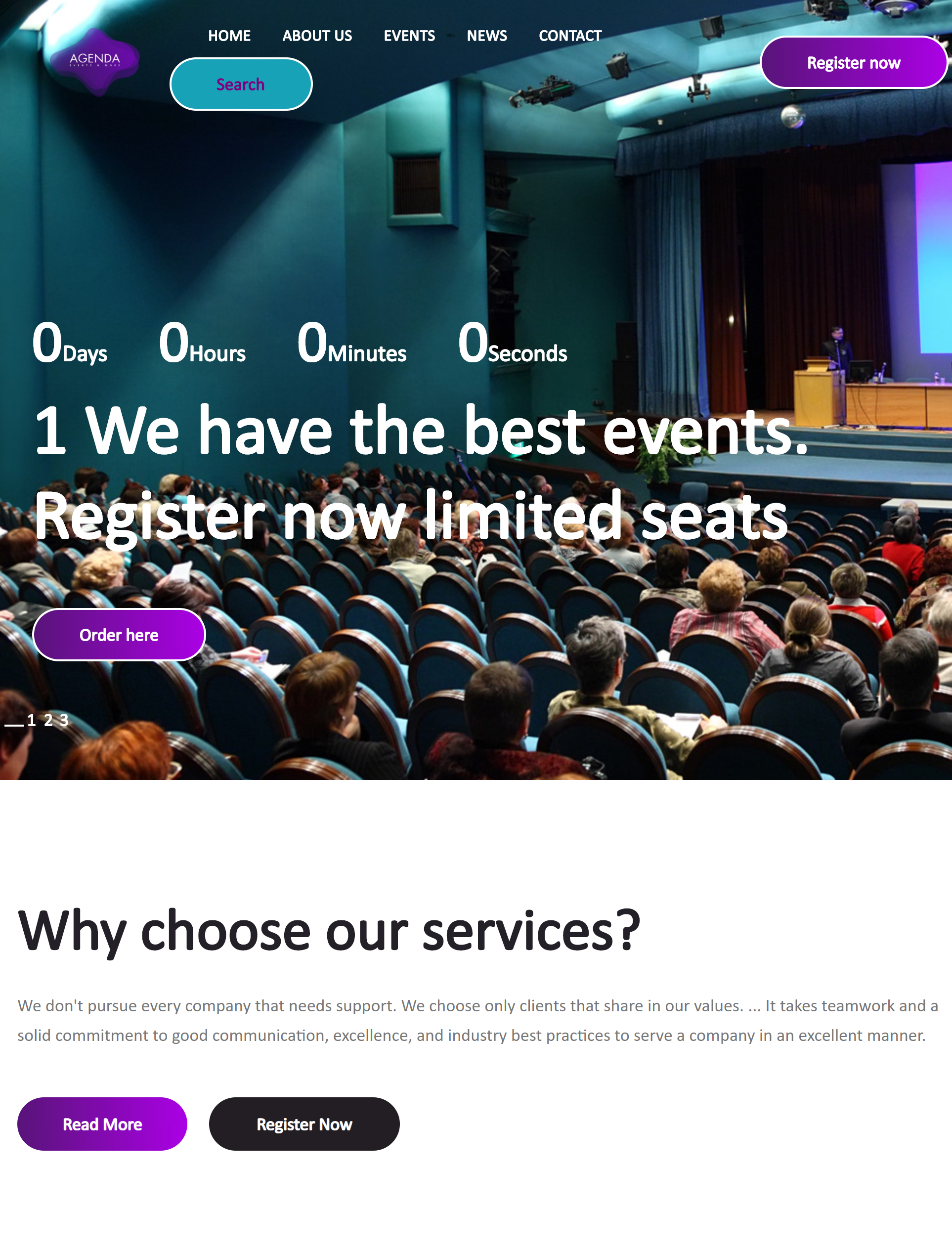 Event website