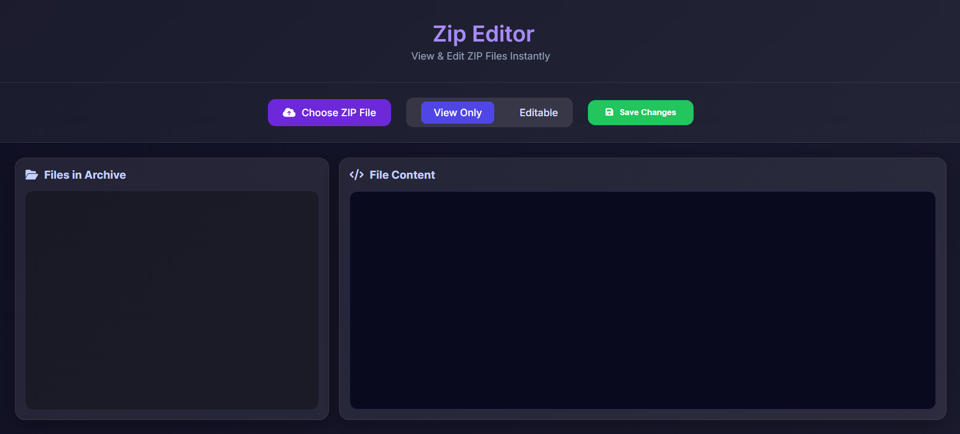 Zip Editor